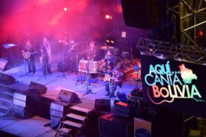 Promoción del Festival Nacional de la Canción en Bolivia