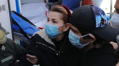 Jeanine Añez en tratamiento médico