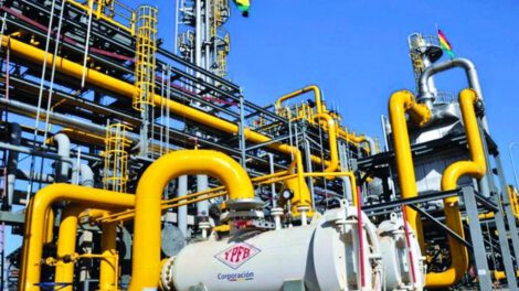 Reservas de gas en Bolivia según YPFB