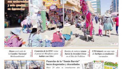 Edición impresa La Patria del 23 de agosto de 2021
