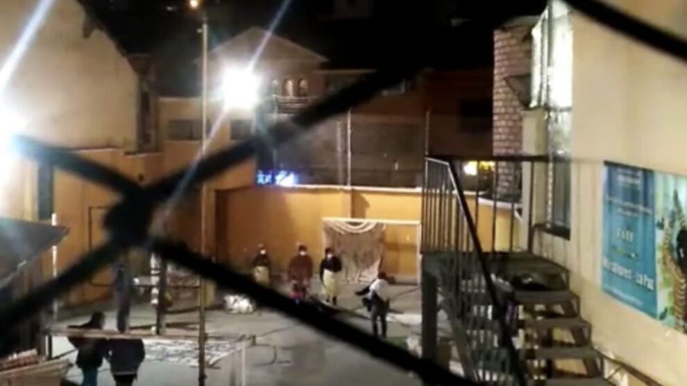 Protesta de internas en el penal de Miraflores en La Paz