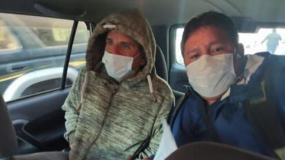 Fabio Bascopé aprehendido en Sucre