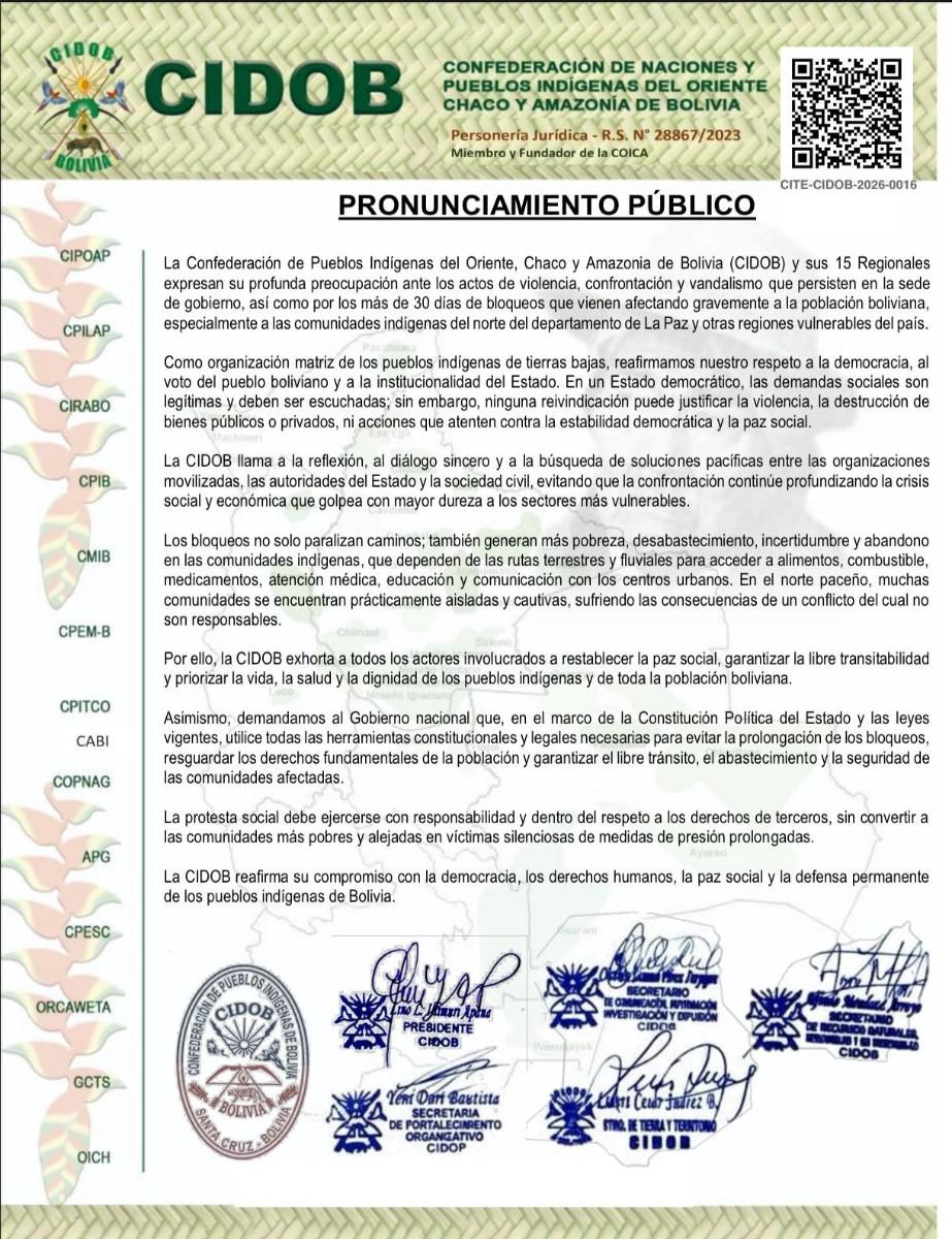pronunciamiento