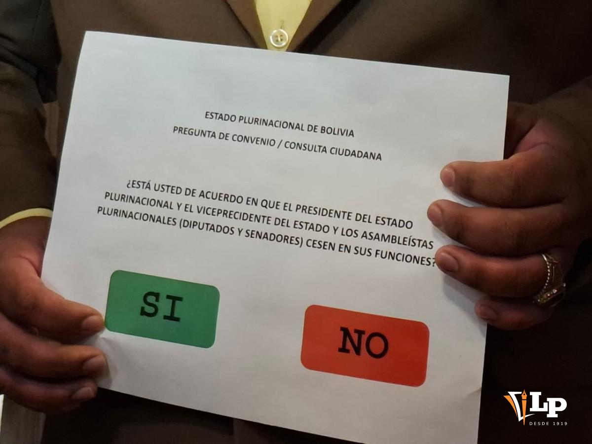 La pregunta del revocatorio presentado por Calcina