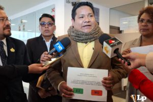 El representante del Bloque de Profesionales Independientes de la ciudad de El Alto, Guido Calcina