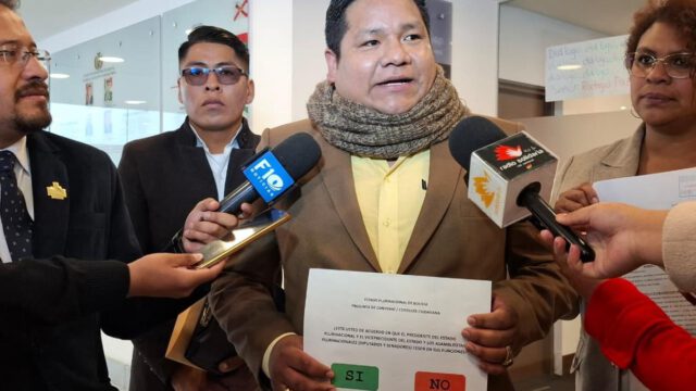 El representante del Bloque de Profesionales Independientes de la ciudad de El Alto, Guido Calcina