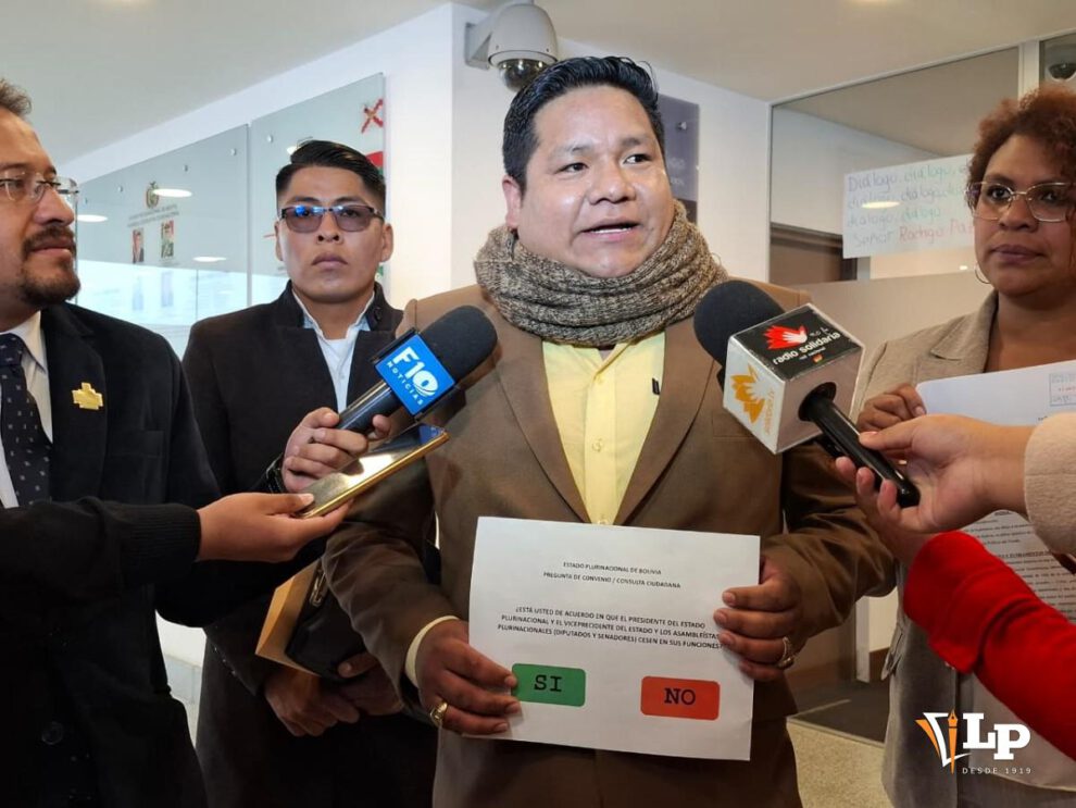 El representante del Bloque de Profesionales Independientes de la ciudad de El Alto, Guido Calcina