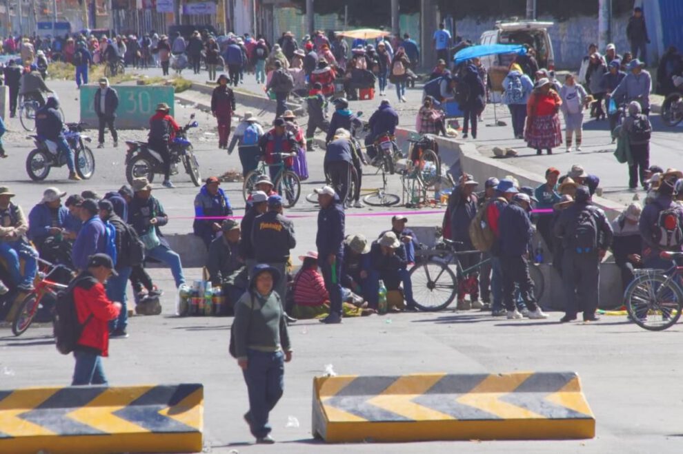bloqueos en Bolivia