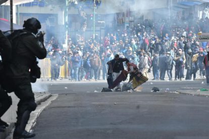protestas en Bolivia
