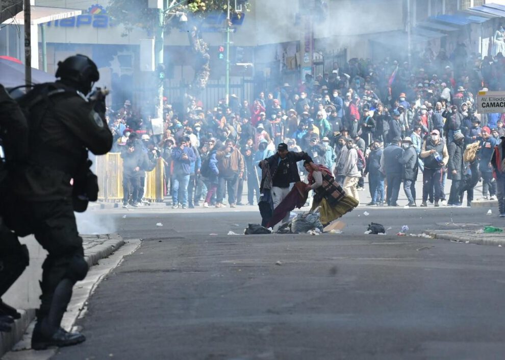 protestas en Bolivia