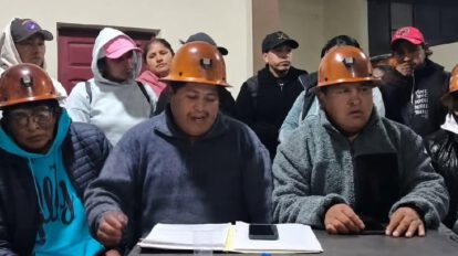 Trabajadores desocupados de Huanuni