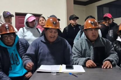 Trabajadores desocupados de Huanuni