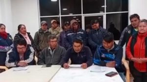 El Comité Cívico y juntas vecinales de Pocoata realizaron su pronunciamiento