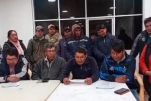El Comité Cívico y juntas vecinales de Pocoata realizaron su pronunciamiento
