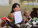 La diputada Bilbao en conferencia de prensa