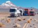 Camiones varados en rutas del país bloqueadas.