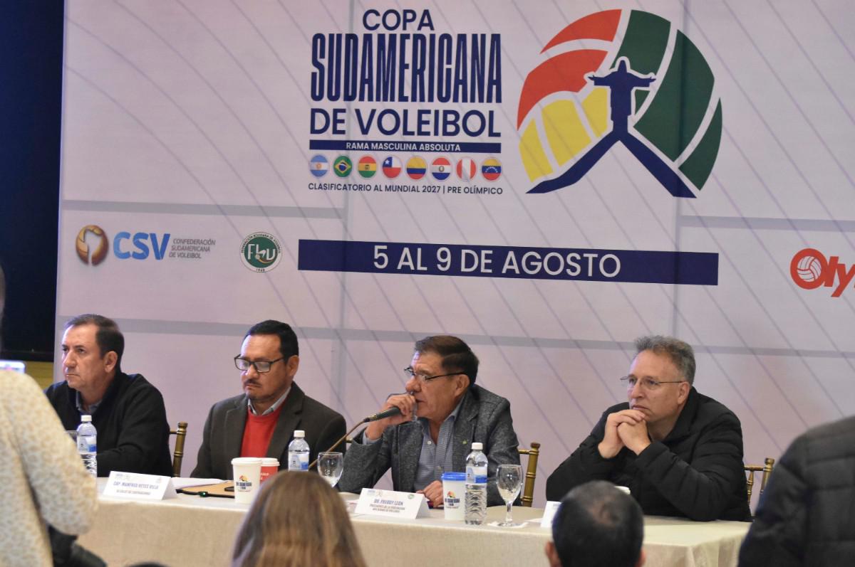 Copa Sudamericana de Voleibol, Cochabamba sede del torneo internacional, Ocho selecciones participarán en el torneo