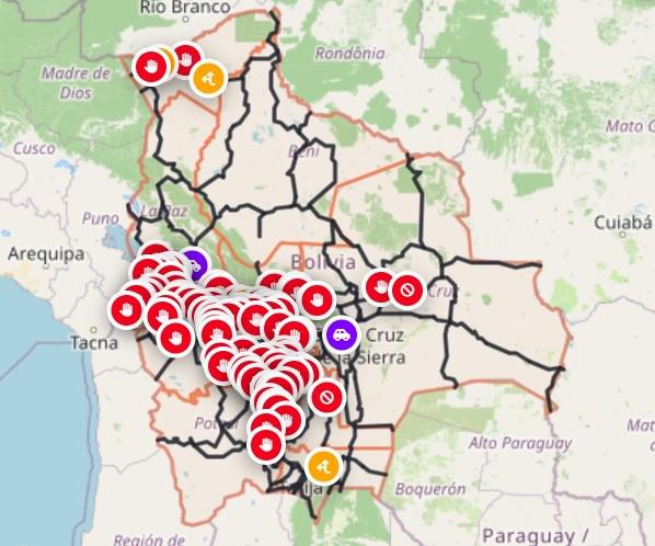La persistencia de los bloqueos en Bolivia agrava la crisis de seguridad alimentaria y salud pública