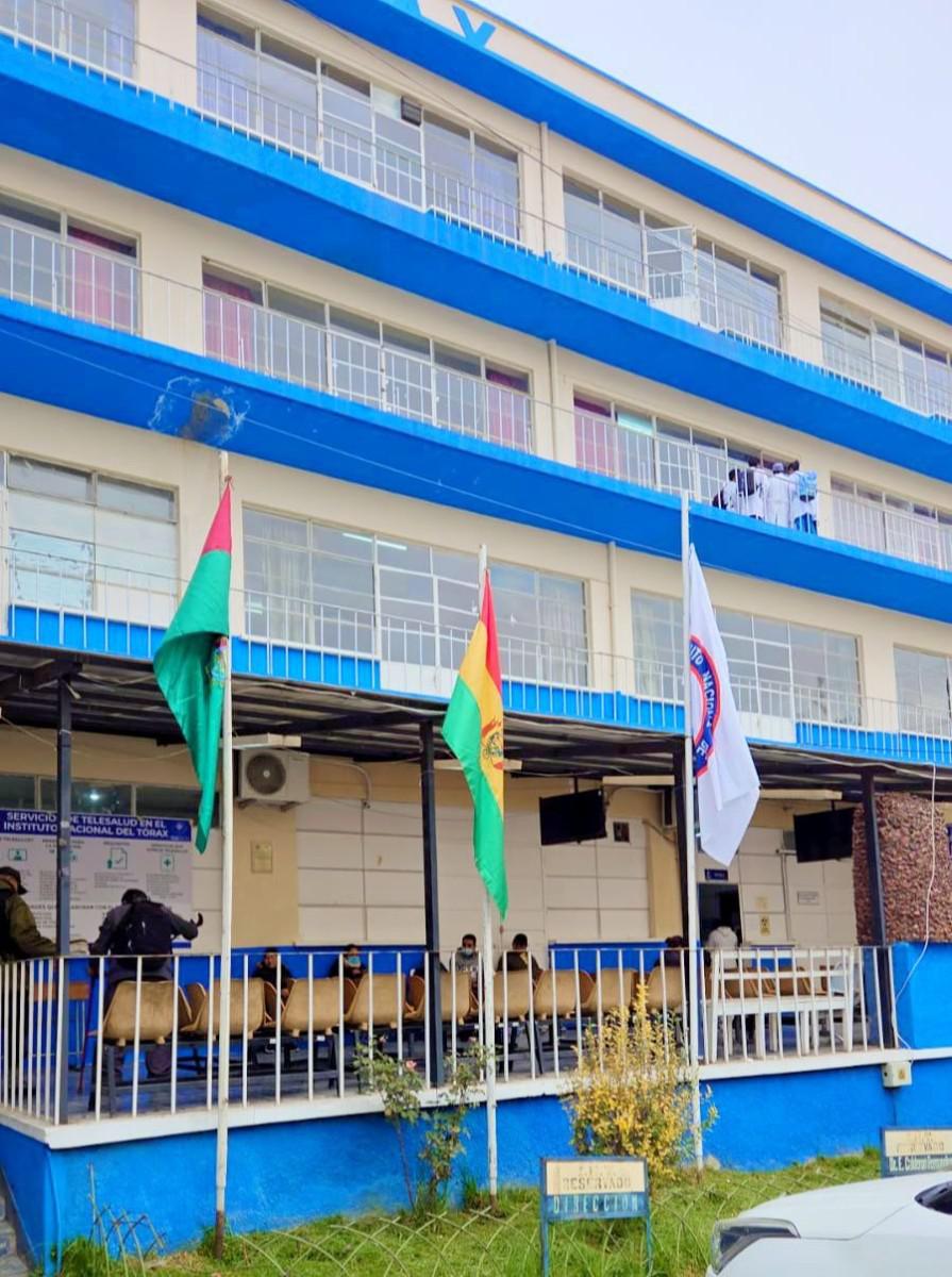 Edificio del Instituto Nacional de Tórax, ubicado en la zona de Miraflores, La Paz