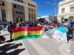En la plaza 10 de Febrero un grupo de ciudadanos se pronunció contra los bloqueos