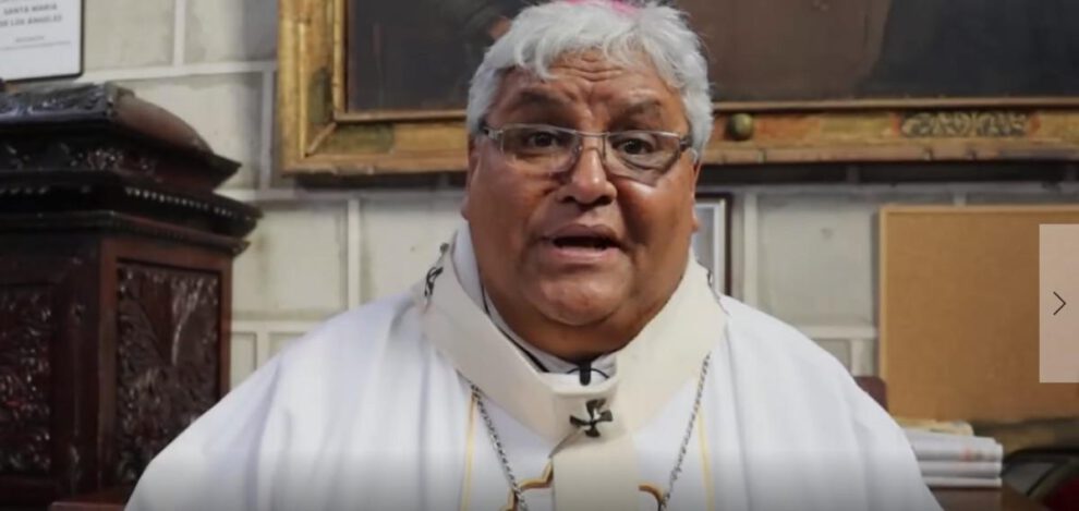 El arzobispo de La Paz, Mons. Percy Galván