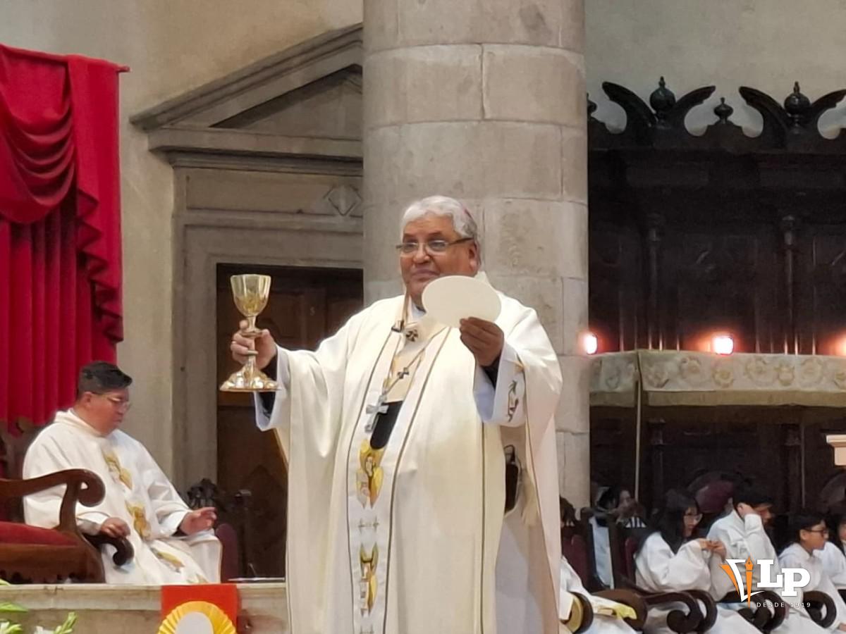 El Arzobispo de la Arquidiócesis de La Paz, Monseñor Percy Galván