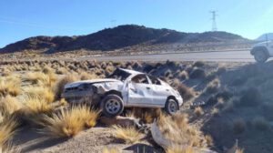 El vehículo quedó con daños materiales de gran magnitud