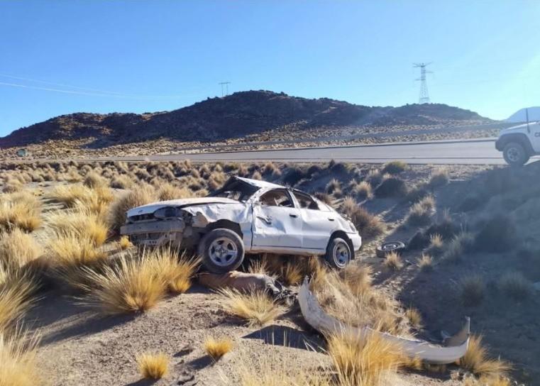 El vehículo quedó con daños materiales de gran magnitud