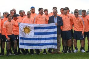 Mundial 2026, Selección uruguaya recibe enseña patria de manos del presidente, Uruguay en el grupo H con Arabia Saudita, Cabo Verde y España