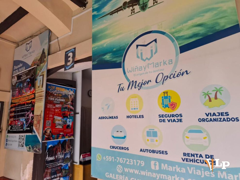 Una agencia de turismo en La Paz