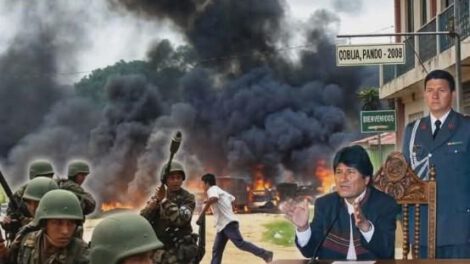 Recreación de los hechos de septiembre de 2008 en Pando