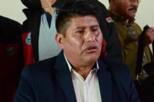 El dirigente vecinal Justino Apaza