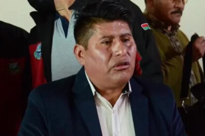 El dirigente vecinal Justino Apaza