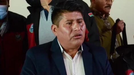 El dirigente vecinal Justino Apaza