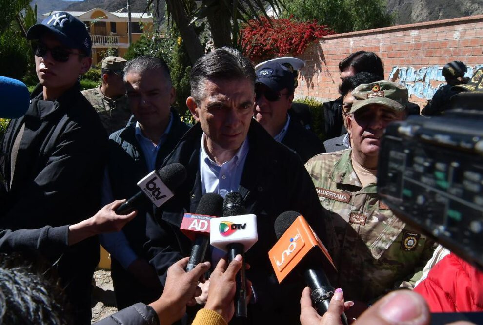 Durante la inspección en Río Abajo, el presidente Rodrigo Paz reiteró que el diálogo es la solución