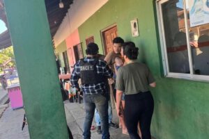 Momento de la aprehensión del implicado en San Ignacio de Moxos, Beni
