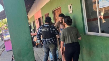 Momento de la aprehensión del implicado en San Ignacio de Moxos, Beni