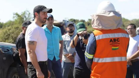 El gobernador cruceño, Juan Pablo Velasco