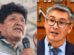 composición de el expresidente Evo Morales y el ministro de Economía, José Gabriel Espinoza
