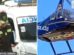 Policías heridos fueron trasladados en helicóptero