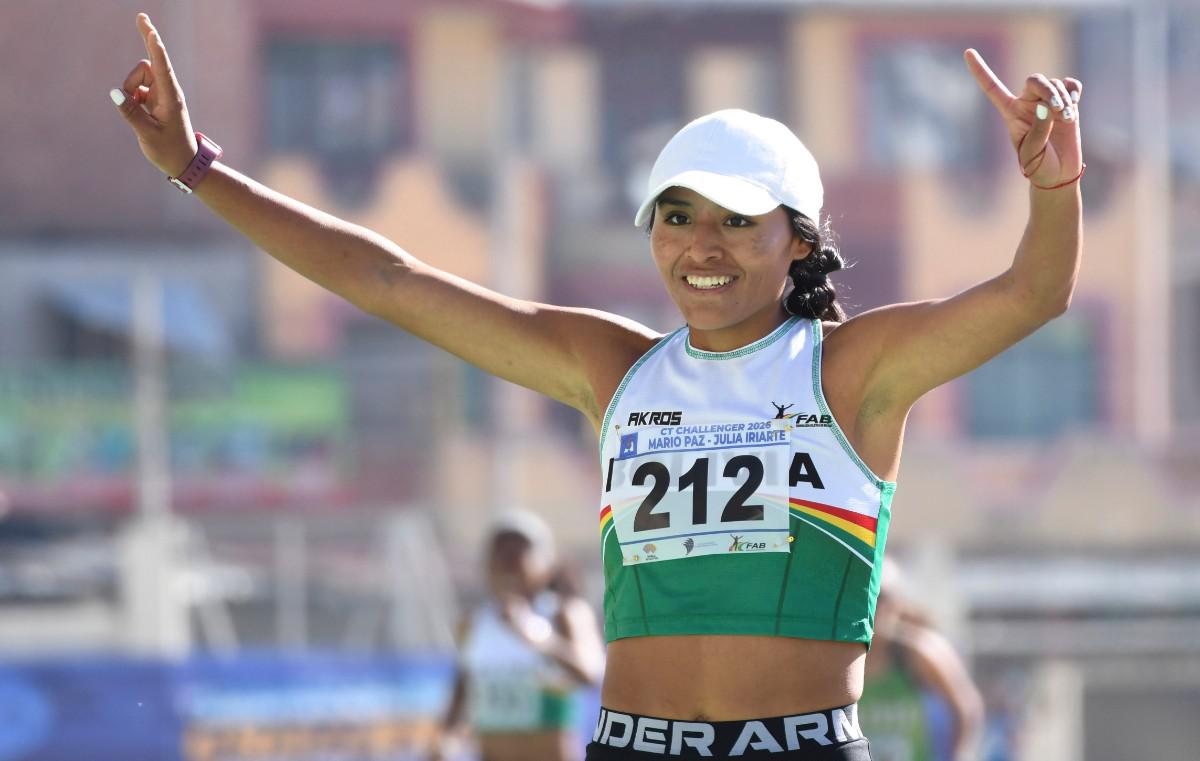 Atletismo internacional en Cochabamba, Benita Parra Valeria Quispe y David Ninavia ganan oro, El podio en 1.500 varones fue de los orureños