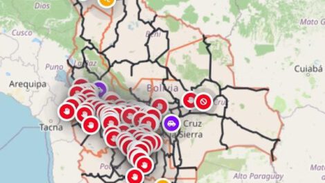 86 bloqueos interrumpen el tránsito en seis departamentos del país