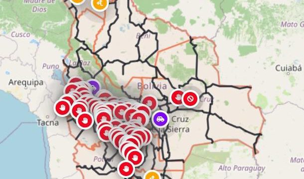 86 bloqueos interrumpen el tránsito en seis departamentos del país