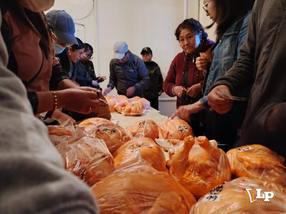 pollos vendidos en la gobernacion de Oruor