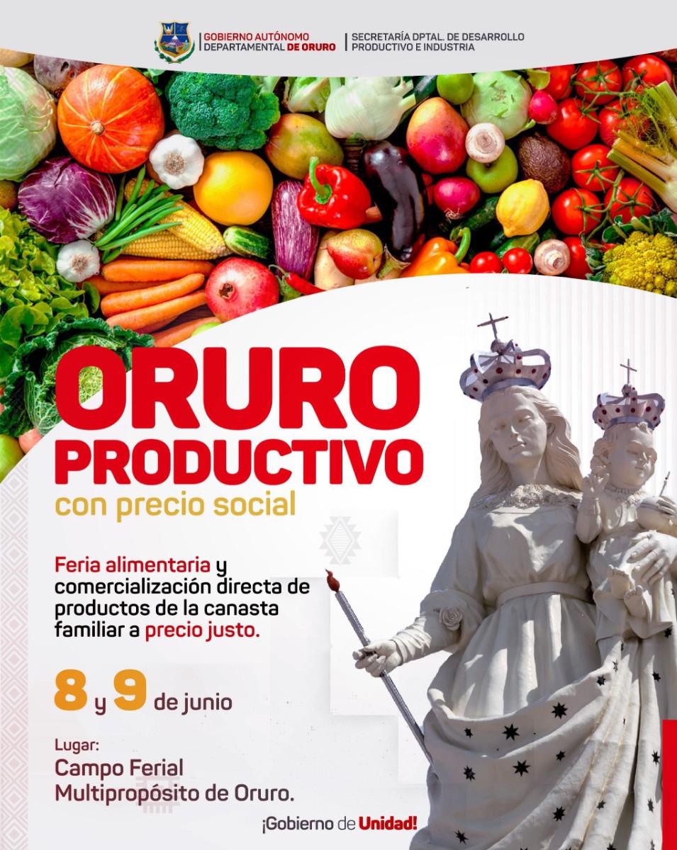 Afiche promocional del Gobierno Autónomo Departamental de Oruro