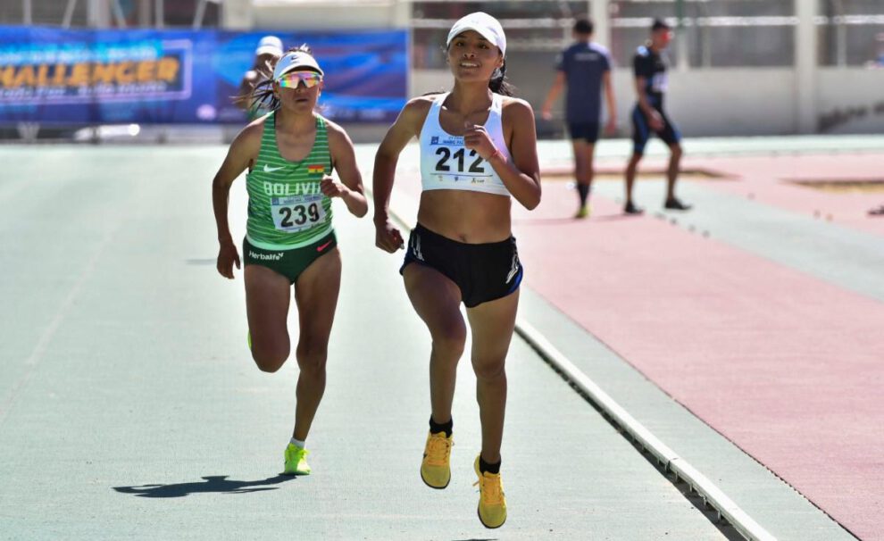 Challenger Julia Iriarte, Pista atlética de Cochabamba, Benita Parra, El orureño Wilmer Santos