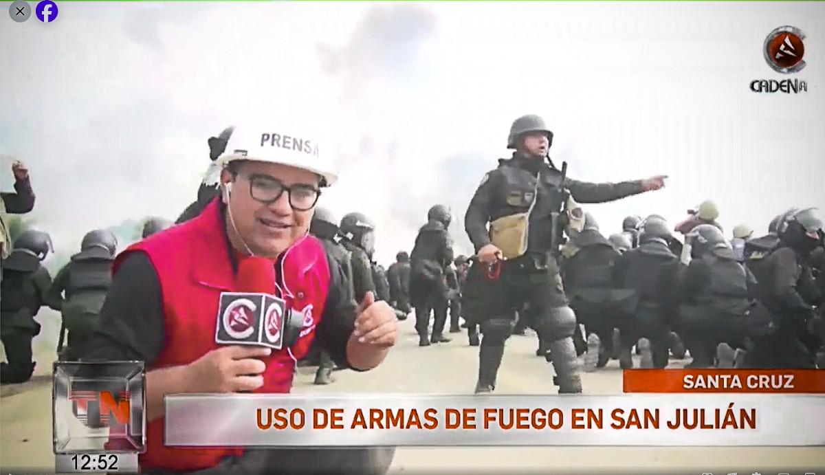 Corresponsal durante operativos