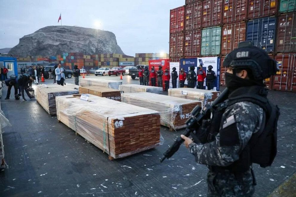 La operación tuvo lugar en tres puertos chilenos: Arica, Valparaíso y San Antonio.