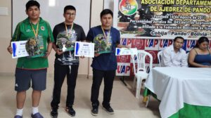 Quinto Grand Prix de Ajedrez, Torneo nacional realizado en Cobija, Ronaldo Abarca y Gloría Yépez ganadores