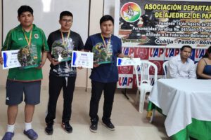 Quinto Grand Prix de Ajedrez, Torneo nacional realizado en Cobija, Ronaldo Abarca y Gloría Yépez ganadores